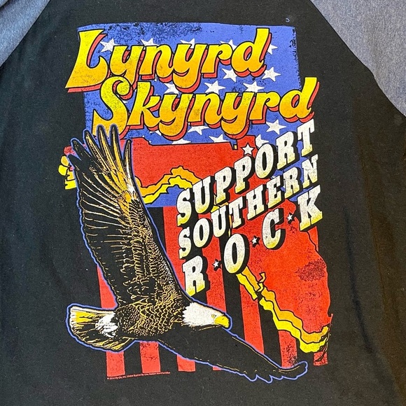 Live Nation 2014 Lynyrd Skynyrd Support Southern Rock Full Sleeve Raglan XL - Picture 2 of 5
